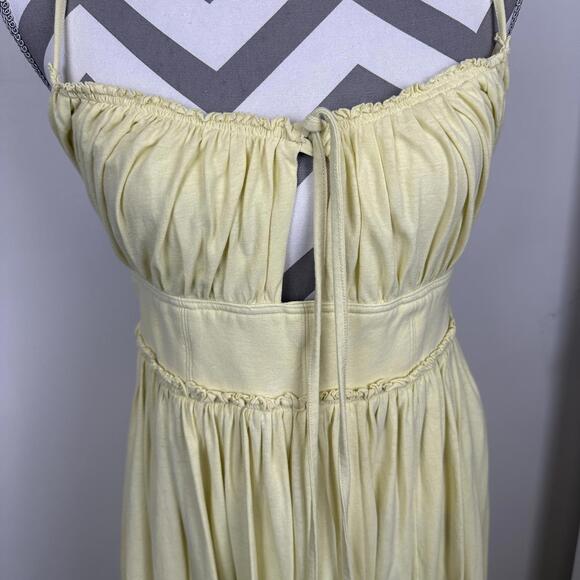 Ulla Johnson Freya Dress Butter Yellow Midi Summer Dress SIZE 6 + 8 - Picture 4 of 9